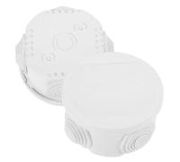 INOOMP Boîte de Jonction Électrique Extérieure Lot de 2 en Abs Blanc Étanche Ip55 Facile à Utiliser, pour Projets Électriques en Extérieur