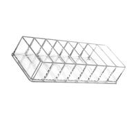 INOOMP Boîte de Maquillage en Acrylique Design Multi-grilles, Résistante la Déformation, pour Organiser Cosmétiques sur Coiffeuse ou Centre Commercial