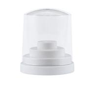 INOOMP Boîte de Rangement Blanche 48 Trous pour Embouts à Ongles Organise Têtes de Ponçage en ABS pour Manucure et Pédicure à Domicile ou Usage Professionnel