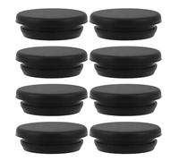INOOMP Bouchons de Vidange Étanches pour Congélateur, Lot de 8 en Silicone Noir, Forme Ronde, Performance D'étanchéité Forte et Ajustement Précis, Accessoires pour Réfrigérateur