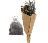 INOOMP Bouquet de Lavande Séchée Fleurs Naturelles Suspendu avec Sachet Parfumé Apaisantes et Soulageant Le Stress , Accessoire pour Décoration de Salle de Bain