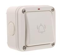 INOOMP Bouton de sonnette pour usage extérieur, étanche et résistant aux | Bouton-poussoir de sonnette pour entrées de maison, ouvre-portail coulissant automatique et interrupteur de porte de garage