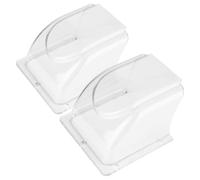 INOOMP Cache-Sonnette Décoratif 2pcs en PC Protection Pluie pour Couverture de Contrôle D'accès et Clavier Extérieur Solide
