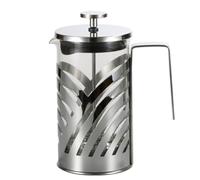 INOOMP Cafetière à Piston Passoire à Thé Intégrée en Acier Inoxydable 304 de 350ml Résistante à Chaleur Facile à Nettoyer, pour Maison et Bureau
