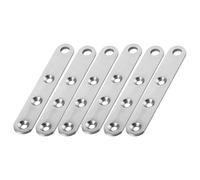 INOOMP Charnière Invisible en Acier Inoxydable 360° pour Meubles, Structure Pivotante Haut-bas, 6pcs, Accessoire pour Portes D'armoire et Installation Facile