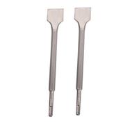 INOOMP Ciseau Plat Élargi pour Burin à Marteau Électrique en Acier Manche Hexagonal, 2 Pièces, de Surface Spécial pour Murs en Ciment et Briques