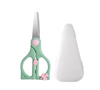 INOOMP Ciseaux à Aliments Précision de Coupe et Résistance à L'usure en Acier Inoxydable et Polypropylène Vert pour Bébés pour Fruits et Pizza Pendant le Repas des Nourrissons