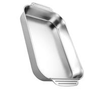 INOOMP Cocotte Rectangulaire En Acier Inoxydable ÉPais Compatible Induction Four 41 X 24 X 5,3 Cm Pour Cuisson Au Four Et Grillage
