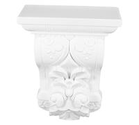 INOOMP Corbeau Décoratif en Abs Blanc Sculpté Délicatement de Style Européen, Léger, Peut être Collé ou Vissé pour Décoration Intérieure et Décor d'angle