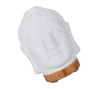 INOOMP Diffuseur D'aromathérapie en Céramique Forme Tête de Bouddha, Humidificateur Silencieux et Décoratif pour Salon ou Bibliothèque, Capacité Inférieure à 1l
