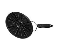 INOOMP Diffuseur de Chaleur Noir en Émail et Fer pour Gazinière, Plaque Conductrice Thermique Stable, Protège les Brûlures, pour Chauffer Bouillie et Lait