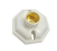 INOOMP Douille à Vis E27 et Bornes à Vis Légère en Pp et Cuivre Corps Octogonal Facile à Installer Base Simple et Résistante pour Bureau ou Restaurant