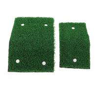 INOOMP Échelle de Bassin pour Tortues en Plastique Vert, Lot de 2, avec ventouses, pour Piscine et Exposition extérieure, Rampe d'accès pour Petits Animaux