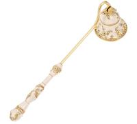 INOOMP Éteignoir à Bougie Vintage en Métal à Long Manche pour Flamme | Finition Dorée, Tête Cloche, Prise en Main Ergonomique, Utilisation D’une Seule Main, pour Bougies Chauffe-plat et Votives