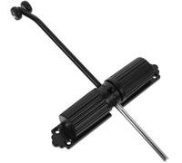 INOOMP Ferme-porte et Rouleau Épaissi Noir en Aluminium Coulé Automatique Double Ressorts Intégré Fermeture Silencieuse et Portable pour Portes Cuisine et Toilettes