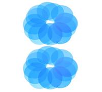 INOOMP Film Autocollant pour Spots LED 25 pièces en Pet, Diffusion Douce de lumière, Autocollant Amovible pour éclairage d'ambiance et Meubles courbés