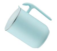 INOOMP Gobelet en Acier Inoxydable 550ml Double Paroi Portable Réutilisable | Couvercle Étanche en PP, Adapté aux Boissons Froides Café, Usage Domestique, la Cuisine, Étudiants