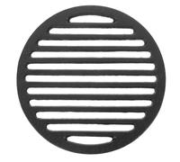 INOOMP Grille de Barbecue en Fonte, 17,5 cm (6,89 Pouces), Grille de | Grille de cuisson en fonte pour fumoir à charbon, feu de camp, pique- , cuisine en plein air, accessoires de barbecue