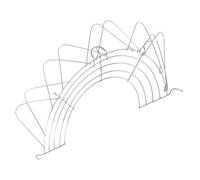INOOMP Grille de Vidange D'huile en Acier Inoxydable Argenté Semi-circulaire, Support Pliable pour Filtrage D'huile, Résistant la Déformation, Cuisine de Restaurant