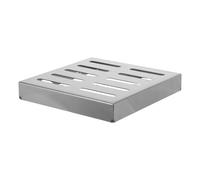 INOOMP Grille Métallique D'évacuation en Acier Inoxydable 12x12 Pouces, Résistante la Corrosion, Installation Facile pour Système de Drainage de Garage et Places Commerciales