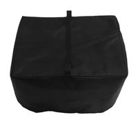 INOOMP Housse de Protection Noir pour Four à Micro-ondes en Tissu Oxford Anti-poussière et Anti-huile, Design Moderne pour Plan de Travail et Décoration Intérieure