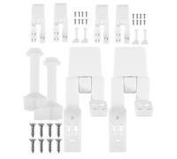INOOMP Kit de Charnières Accessoires Robustes pour Siège de Toilette Plastique avec Boulons Vis et Écrous pour Remplacement et Réparation Plupart des Toilettes