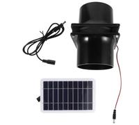 INOOMP Kit de Ventilation Solaire 10w Ventilateur D’Extraction Noir
