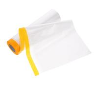 INOOMP Kit d'isolation pour fenêtres Film isolant pour fenêtres 15M x 20M en PE transparent avec ruban de positionnement pour hiver et grandes fenêtres