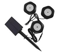 INOOMP Lampe de Piscine Submersible Étanche LED 18led Panneau Solaire Abs 2000mah pour Éclairage de Piscine Hors Sol et Terrasse Jardin