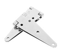 INOOMP Lot de 2 Charnières Robustes à Sangle Galvanisées 150 Mm pour Portail en Bois Extérieur, Charnières Lourdes Résistantes Anti-corrosion, Kit de Quincaillerie Portail Solide, Usage