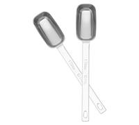 INOOMP Lot de 2 Cuillères Doseuses D'assaisonnement en Acier Inoxydable 15ml Long Manche Argenté, Faciles à Nettoyer, pour Préparation Culinaire et Buffet