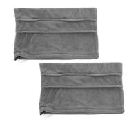 INOOMP Lot de 2 housses de balai en microfibre, chiffon de nettoyage | Housse de balai avec cordon de serrage ajustable, essuie-glace lavable pour vitres et sols, idéal pour la poussière, les