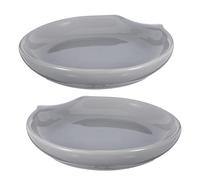 INOOMP Lot de 2 Repose-cuillères en Céramique Élégants Cuisine, Support pour Spatules et Louches, Facile à Nettoyer, pour Plan de Travail et Plaque de Cuisson