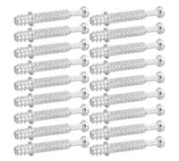 INOOMP Lot de 200 Pièces Connecteurs à Came Autotaraudeurs Moletés en Alliage de Zinc, Boulons de Fixation pour Meubles Design Grip Amélioré et Assemblage Rapide, pour Réparation