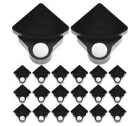 INOOMP Lot de 30 attaches magnétiques à quatre fentes pour cadre de | Connecteur magnétique en plastique pour structure de penderie modulaire, grille de placard, verrouillage sécurisé des