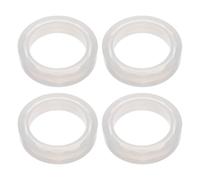 INOOMP Lot de 4 Anneaux diffuseurs de lumière en Silicone de 62 mm pour la | Anneau en silicone blanc de 62 mm de large, diffuseur d'huiles essentielles par la chaleur d'une lampe. Facile à