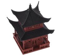 INOOMP Miniature Pavillon Chinois Décoratif Matériau Solide Accessoire Léger et Artistique pour Aquarium Micro Paysage et Jardin Zen