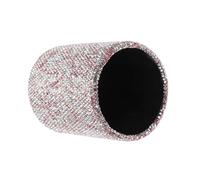 INOOMP Organisateur de Maquillage Pailleté Rose Nordique, Boîte de Rangement pour Pinceaux, Stylos et Crayons Base Stable, Trousse Polyvalente et Facile à Nettoyer, pour Bureau et Voyage
