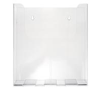 INOOMP Organisateur Mural A4 Support Suspendu en Acrylique Transparent , Porte-documents Robuste et Stable Rangement Pratique pour Bureau et Maison pour Courrier et Brochures