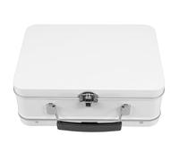 INOOMP Petite Boîte à Lunch Rétro en Fer-blanc avec Couvercle à Charnière et Verrou, Boîte Métallique de Rangement Polyvalente, Facile à Nettoyer, pour École et Activités en Plein Air