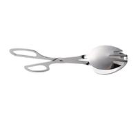 INOOMP Pince à Salade en Acier Inoxydable Argentée, Ustensile Cuisine Solide pour Servir et Saisir Aliments, pour Hôtel et Buffet