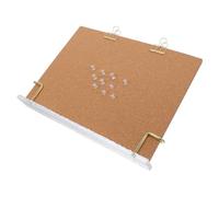 INOOMP Planches de Bois Encadrées avec Tableau D'affichage en Liège, Support en Acrylique Inclus, Usage Multifonctionnel pour Bureau et Affichage sur Table