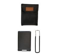 INOOMP Plaque de Cuisson en Fonte Noire Antiadhésive pour Barbecue, Design Compact et Facile à Nettoyer, pour Barbecues en Extérieur avec Pochette de Rangement