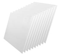 INOOMP Plateau à Gâteau Carré Blanc Base Stable 10 Pièces en Papier Épais pour Présentation de Desserts et Pâtisseries, pour Présentoir à Cupcakes et Buffet