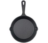 INOOMP Poêle à Frire Multifonctionnelle en Fonte Noire Antiadhésive, Outil Cuisine Professionnel Compact pour Mini la Cuisine et Cuisson