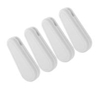 INOOMP Poignée pour Stores et Décoration Lot Romains Intérieure pour Cordon en Abs Blanc, Poids Renforcé de 4 Pièces Élégantes et Fonctionnelles Rideau