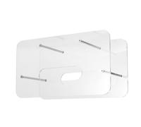 INOOMP Porte-Assiette 7-12 Pouces en Papier Acrylique Transparent Organiseur Compact Optimise l'espace de Rangement pour Assiettes Rondes et Carrées Cuisine et Armoire