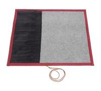 INOOMP Porte-pinceaux de Calligraphie Chinoise en Bambou Grosse Capacité et Protection des Pinceaux, Trousse à Rouleau en Toile et Feutre pour Peinture et Dessin Artistique