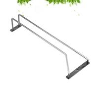 INOOMP Porte-verres à Pied en Acier Inoxydable Argenté, sous Meuble | Rangement Suspendu pour Bar Cuisine, Compatible Flûtes et Verrerie, Gain de Place Pratique