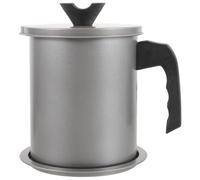 INOOMP Pot à Huile Passoire et Couvercle Anti-fuite 2.0l en Acier Inoxydable Récipient de Cuisson Maison Restaurants